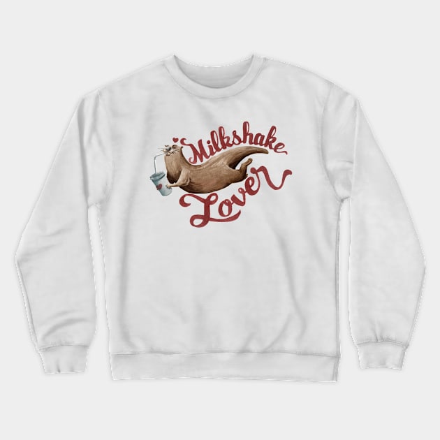 Milkshake Lover Crewneck Sweatshirt by Studio Mootant